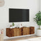 vidaXL - Tv-wandmeubel - 120x30x30 - cm - bewerkt - hout - oud - houtkleurig