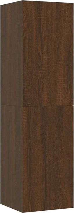 vidaXL - Tv-wandmeubel - 30,5x30x110 - cm - bruin - eikenkleur