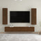 vidaXL - Tv-wandmeubel - 30,5x30x110 - cm - bruin - eikenkleur