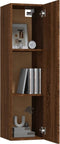 vidaXL - Tv-wandmeubel - 30,5x30x110 - cm - bruin - eikenkleur