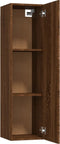 vidaXL - Tv-wandmeubel - 30,5x30x110 - cm - bruin - eikenkleur