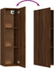 vidaXL - Tv-wandmeubel - 30,5x30x110 - cm - bruin - eikenkleur