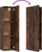 vidaXL - Tv-wandmeubel - 30,5x30x110 - cm - gerookt - eikenkleurig