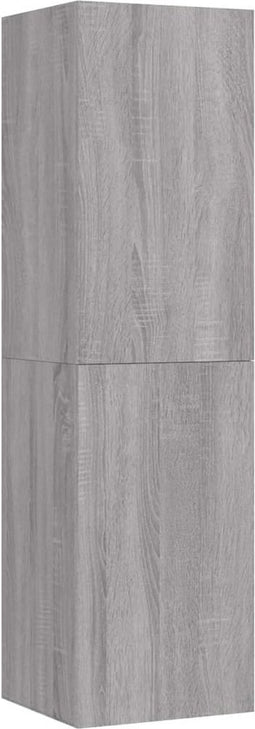 vidaXL - Tv-wandmeubel - 30,5x30x110 - cm - grijs - sonoma - eikenkleurig
