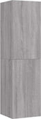 vidaXL - Tv-wandmeubel - 30,5x30x110 - cm - grijs - sonoma - eikenkleurig