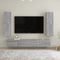 vidaXL - Tv-wandmeubel - 30,5x30x110 - cm - grijs - sonoma - eikenkleurig