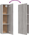 vidaXL - Tv-wandmeubel - 30,5x30x110 - cm - grijs - sonoma - eikenkleurig