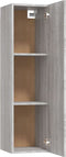 vidaXL - Tv-wandmeubel - 30,5x30x110 - cm - grijs - sonoma - eikenkleurig
