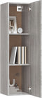 vidaXL - Tv-wandmeubel - 30,5x30x110 - cm - grijs - sonoma - eikenkleurig