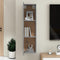 vidaXL - Tv-wandmeubel - 30,5x30x110 - cm - grijs - sonoma - eikenkleurig