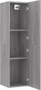 vidaXL - Tv-wandmeubel - 30,5x30x110 - cm - grijs - sonoma - eikenkleurig