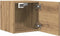 vidaXL - Tv-wandmeubel - 30,5x30x30 - cm - artisanaal - eikenkleurig