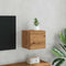 vidaXL - Tv-wandmeubel - 30,5x30x30 - cm - artisanaal - eikenkleurig