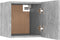 vidaXL - Tv-wandmeubel - 30,5x30x30 - cm - betongrijs