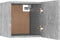 vidaXL - Tv-wandmeubel - 30,5x30x30 - cm - betongrijs