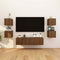 vidaXL - Tv-wandmeubel - 30,5x30x30 - cm - bruin - eikenkleur