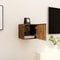 vidaXL - Tv-wandmeubel - 30,5x30x30 - cm - gerookt - eikenkleurig