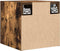 vidaXL - Tv-wandmeubel - 30,5x30x30 - cm - gerookt - eikenkleurig