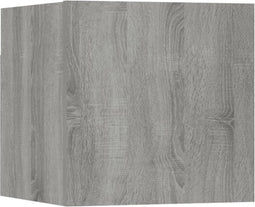 vidaXL - Tv-wandmeubel - 30,5x30x30 - cm - grijs - sonoma - eikenkleurig