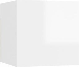 vidaXL - Tv-wandmeubel - 30,5x30x30 - cm - hoogglans - wit