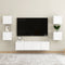 vidaXL - Tv-wandmeubel - 30,5x30x30 - cm - hoogglans - wit