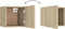 vidaXL - Tv-wandmeubel - 30,5x30x30 - cm - sonoma - eikenkleurig