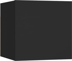 vidaXL - Tv-wandmeubel - 30,5x30x30 - cm - zwart