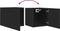 vidaXL - Tv-wandmeubel - 30,5x30x30 - cm - zwart