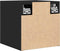 vidaXL - Tv-wandmeubel - 30,5x30x30 - cm - zwart