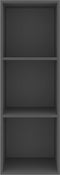 vidaXL - Tv-wandmeubel - 37x37x107 - cm - bewerkt - hout - grijs