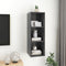 vidaXL - Tv-wandmeubel - 37x37x107 - cm - bewerkt - hout - grijs