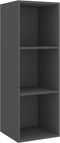 vidaXL - Tv-wandmeubel - 37x37x107 - cm - bewerkt - hout - grijs