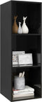 vidaXL - Tv-wandmeubel - 37x37x107 - cm - bewerkt - hout - hoogglans - zwart