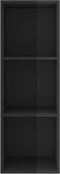 vidaXL - Tv-wandmeubel - 37x37x107 - cm - bewerkt - hout - hoogglans - zwart