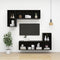 vidaXL - Tv-wandmeubel - 37x37x107 - cm - bewerkt - hout - hoogglans - zwart