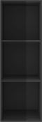 vidaXL - Tv-wandmeubel - 37x37x107 - cm - bewerkt - hout - hoogglans - zwart