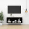 vidaXL - Tv-wandmeubel - 37x37x107 - cm - bewerkt - hout - hoogglans - zwart