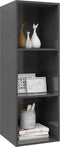 vidaXL - Tv-wandmeubel - 37x37x107 - cm - bewerkt - hout - hoogglans - grijs
