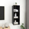 vidaXL - Tv-wandmeubel - 37x37x107 - cm - bewerkt - hout - hoogglans - zwart