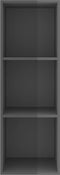 vidaXL - Tv-wandmeubel - 37x37x107 - cm - bewerkt - hout - hoogglans - grijs