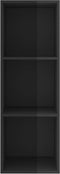 vidaXL - Tv-wandmeubel - 37x37x107 - cm - bewerkt - hout - hoogglans - zwart