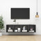 vidaXL - Tv-wandmeubel - 37x37x142,5 - cm - bewerkt - hout - grijs