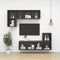 vidaXL - Tv-wandmeubel - 37x37x142,5 - cm - bewerkt - hout - grijs