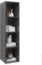 vidaXL - Tv-wandmeubel - 37x37x142,5 - cm - bewerkt - hout - hoogglans - grijs