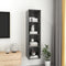 vidaXL - Tv-wandmeubel - 37x37x142,5 - cm - bewerkt - hout - hoogglans - grijs