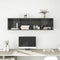 vidaXL - Tv-wandmeubel - 37x37x142,5 - cm - bewerkt - hout - hoogglans - grijs