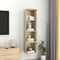 vidaXL - Tv-wandmeubel - 37x37x142,5 - cm - bewerkt - hout - sonoma - eikenkleurig