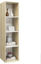 vidaXL - Tv-wandmeubel - 37x37x142,5 - cm - bewerkt - hout - sonoma - eikenkleur - wit