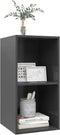 vidaXL - Tv-wandmeubel - 37x37x72 - cm - bewerkt - hout - grijs