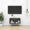 vidaXL - Tv-wandmeubel - 37x37x72 - cm - bewerkt - hout - grijs